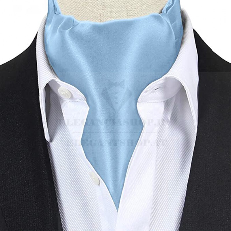 Exklusives Ascot-Halstuch für Herren - Blau Krawatten für Hochzeit